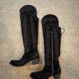 Lane Lexington Suede Over the Knee Boots